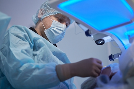 doctor performing a medical procedure