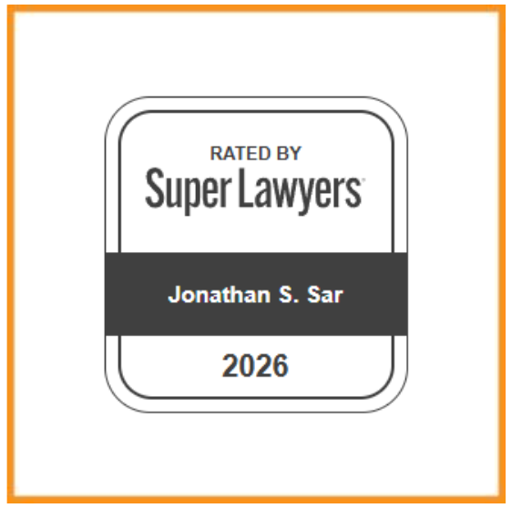 Super Lawyers 2026- Jonathan Sar